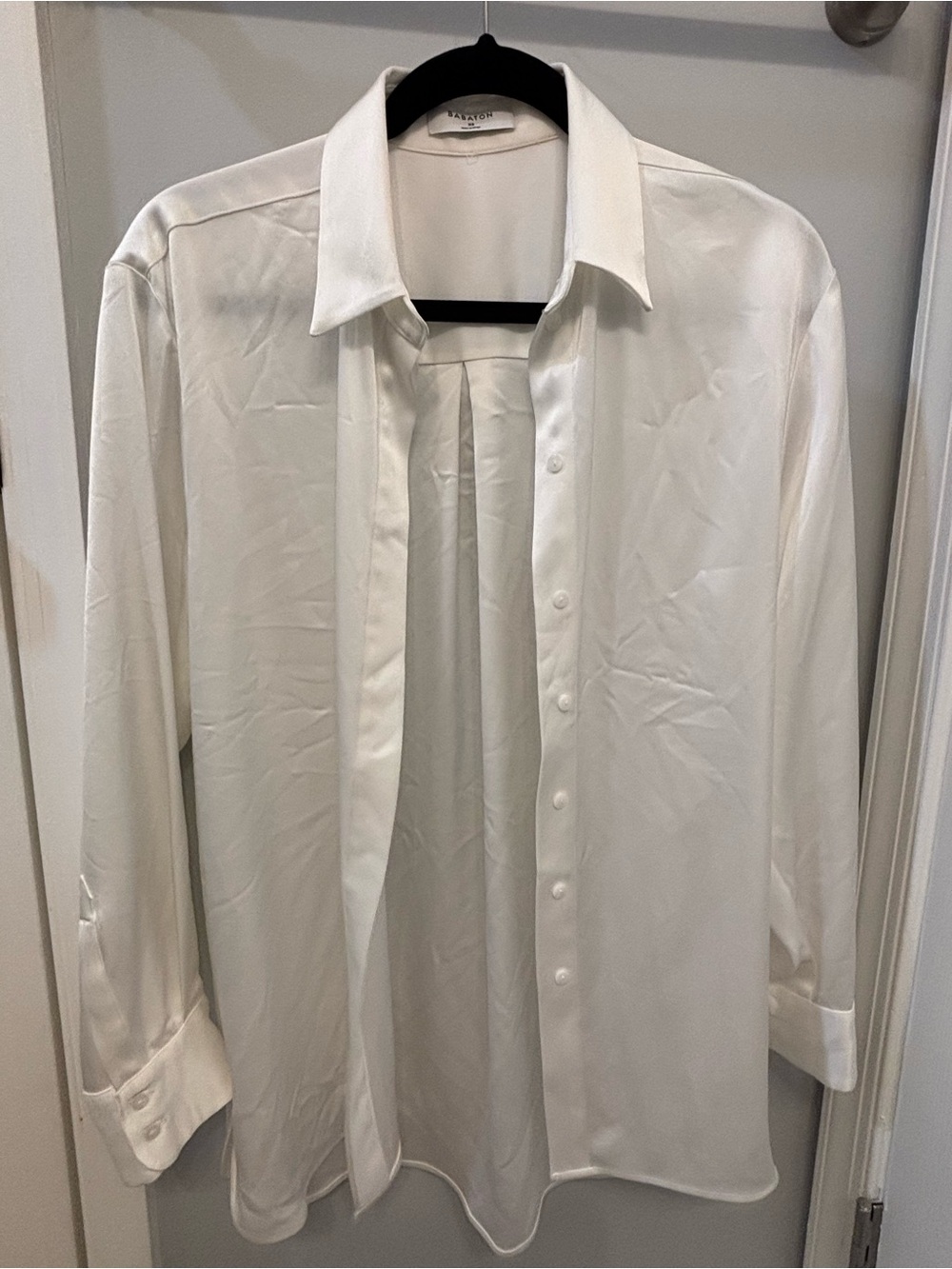 Aritzia Sable Satin Shirt